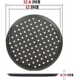 thumbnail image 3 of Pizza Pans With Holes 12 Inch Bottom in Diameter Pizza Pan Dishwasher Safe Perfect Results Premium Non-Stick Bakeware Pizza Crisper Pans (1 set), 3 of 7