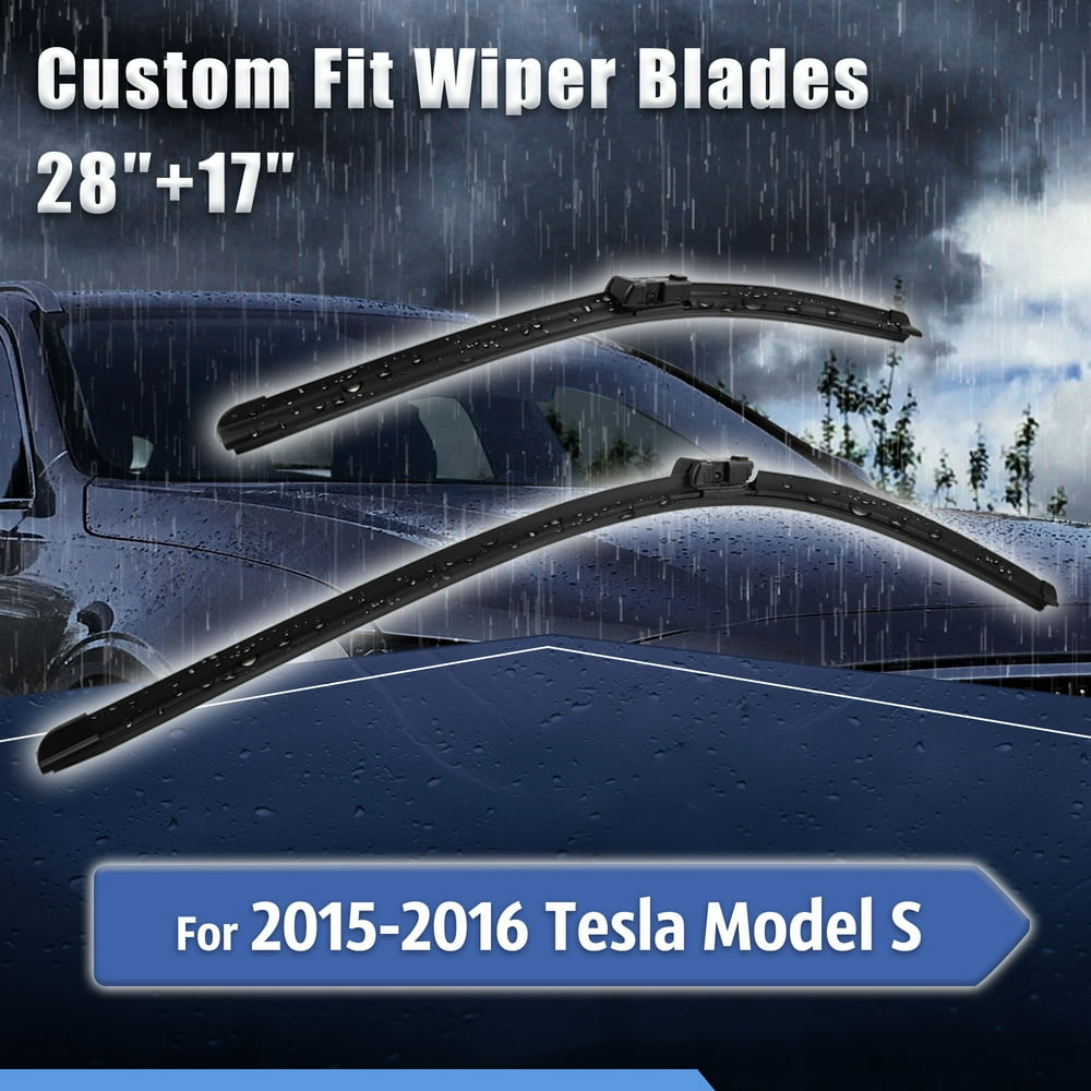 28"+ 17" Windshield Wiper Blades for 2015 2016 Tesla MODEL S Walmart