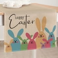 thumbnail image 4 of Under 10 Decorative Table Banner Easter Table Flag Bunny Egg Pattern Table Decoration Waterproof Mat Fabric Printed Table Runner, 4 of 4