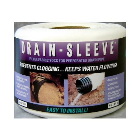 Drain System - Advanced Drainage Systems 0421HA 4-Inch Diameter x 10-Ft. Drain Sleeve