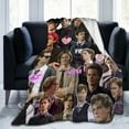 thumbnail image 2 of Soft Flannel Fleece Blanket Matthew-Gray-Gubler Plush Throw Cozy Blankets for Couch Sofa 60"x50", 2 of 7