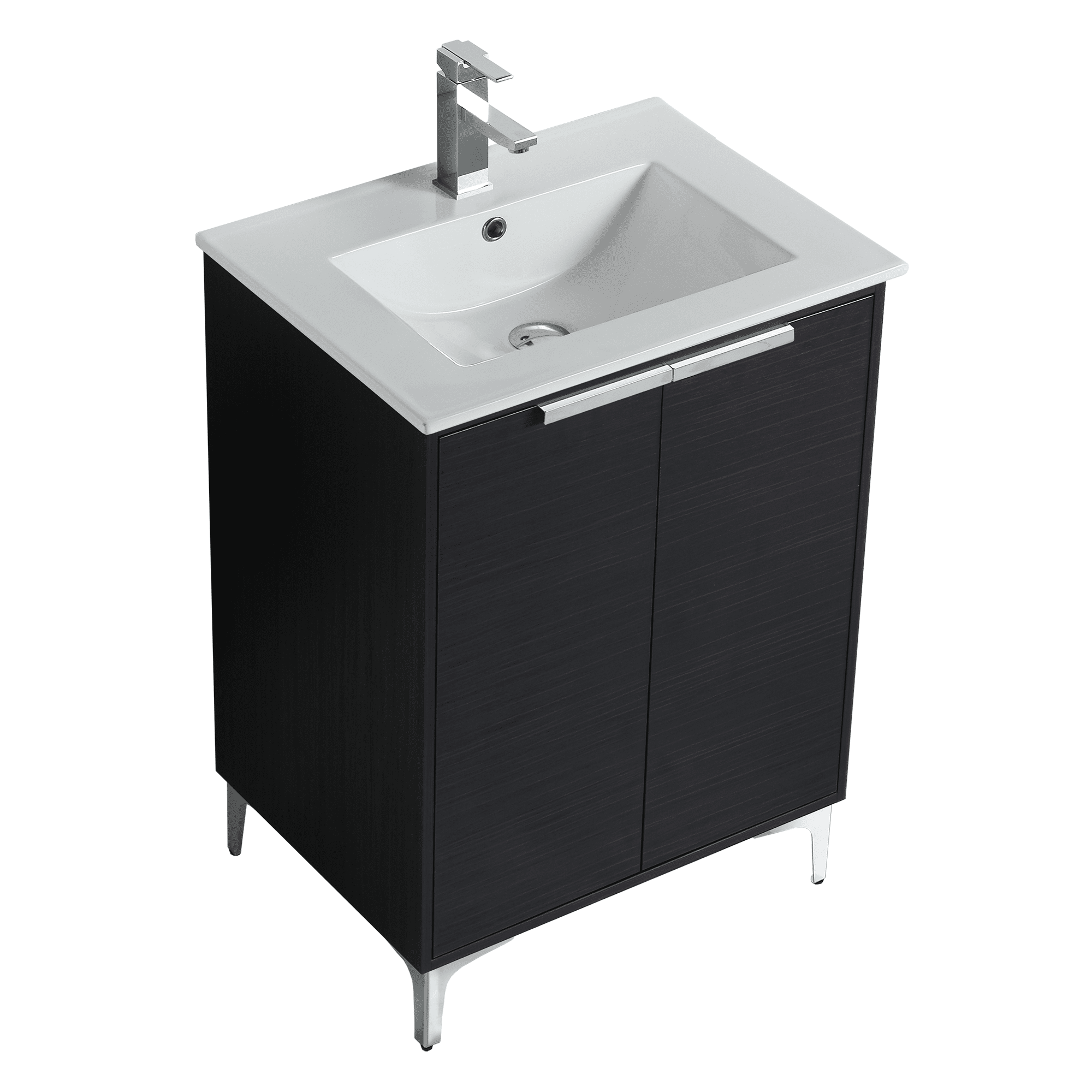 Fine Fixtures Wilmington 24 Inch Bathroom Vanity With Sink - Fully Assembled Bathroom Sink Cabinet, Bathroom Vanities, Wood Bathroom Vanity, Small Bathroom Sink Cabinet, 24 Bathroom Vanity With Sink