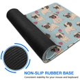 thumbnail image 6 of Long Mouse Pads for Desk,Pug and Love Heart Desk Mats on Top Of Desks, Desk Mouse Pad Extra Large with 3mm Non-Slip Base and Stitched Edge for Gaming,Office,Work,Home 35.4"x15.7", 6 of 6