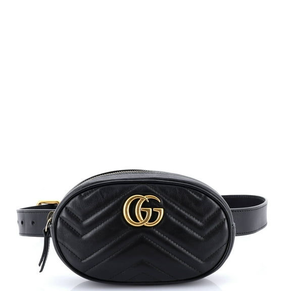 Pre-Owned GG Marmont Belt Bag Matelasse Leather By Rebag