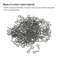 thumbnail image 4 of 300 Pack Small Screw Eye Hooks Mini Eyelets Screws, 4x8x1mm, Dark Gray, 4 of 5