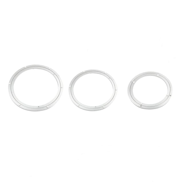 3pcs Rodamientos de Giratorio para Decoraciones de Torta de Reparación Electrónica Cocina BLESIY Plato giratorio de aleación de aluminio