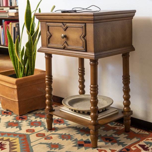 Mona One Drawer Nightstand Walmart Com Walmart Com