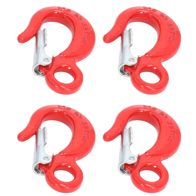 Eye Hoist Sling Hook, Anti Disengagement Alloy Steel Slip Hook No Unhooking For Lifting Heavy Objects For Construction Sites
