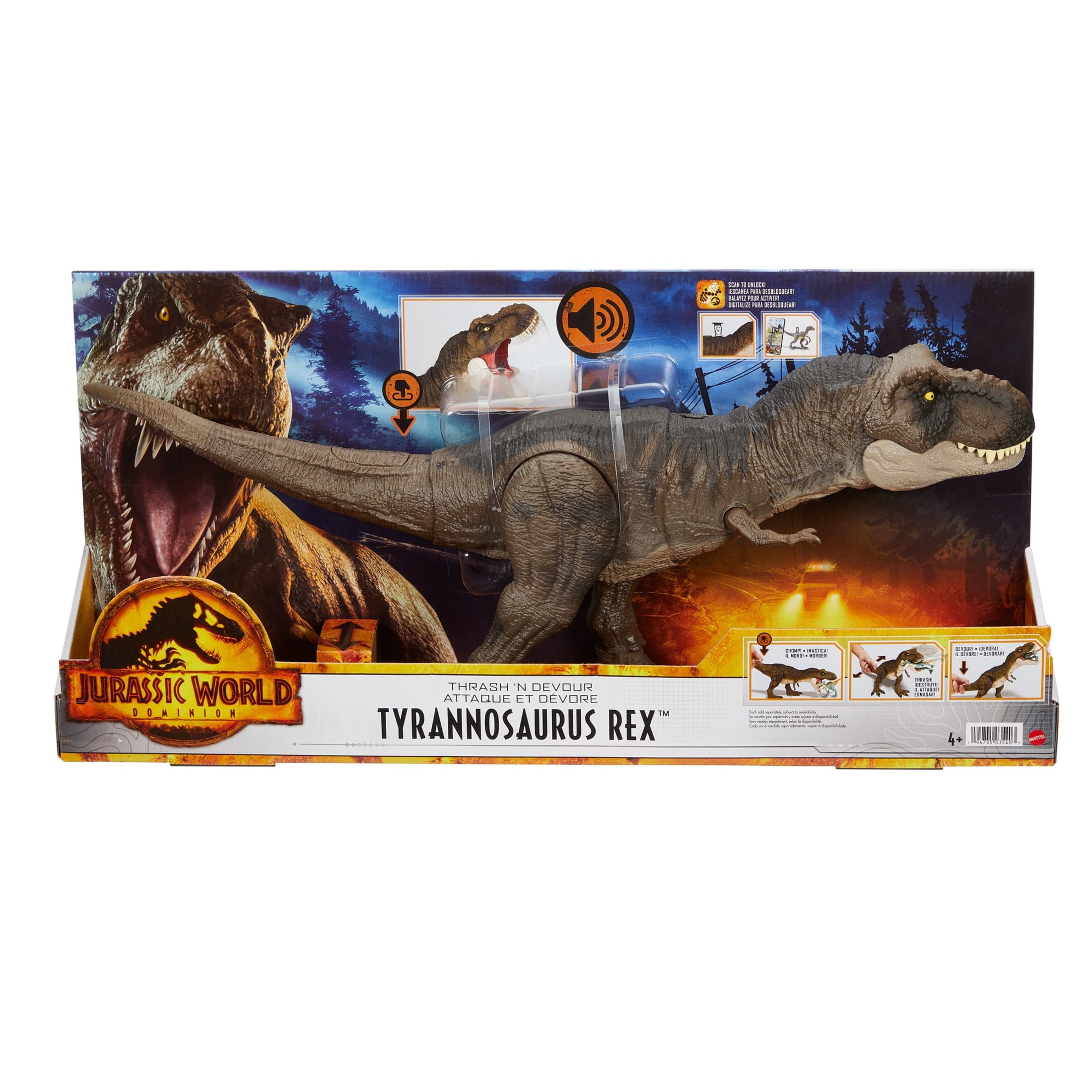 Jurassic World Dominion REAL FX T-REX Dinosaur Toy, Fierce Force - Main Image