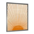 thumbnail image 2 of Designart 'Orange Sun Print On Beige III' Modern Framed Art Print, 2 of 4