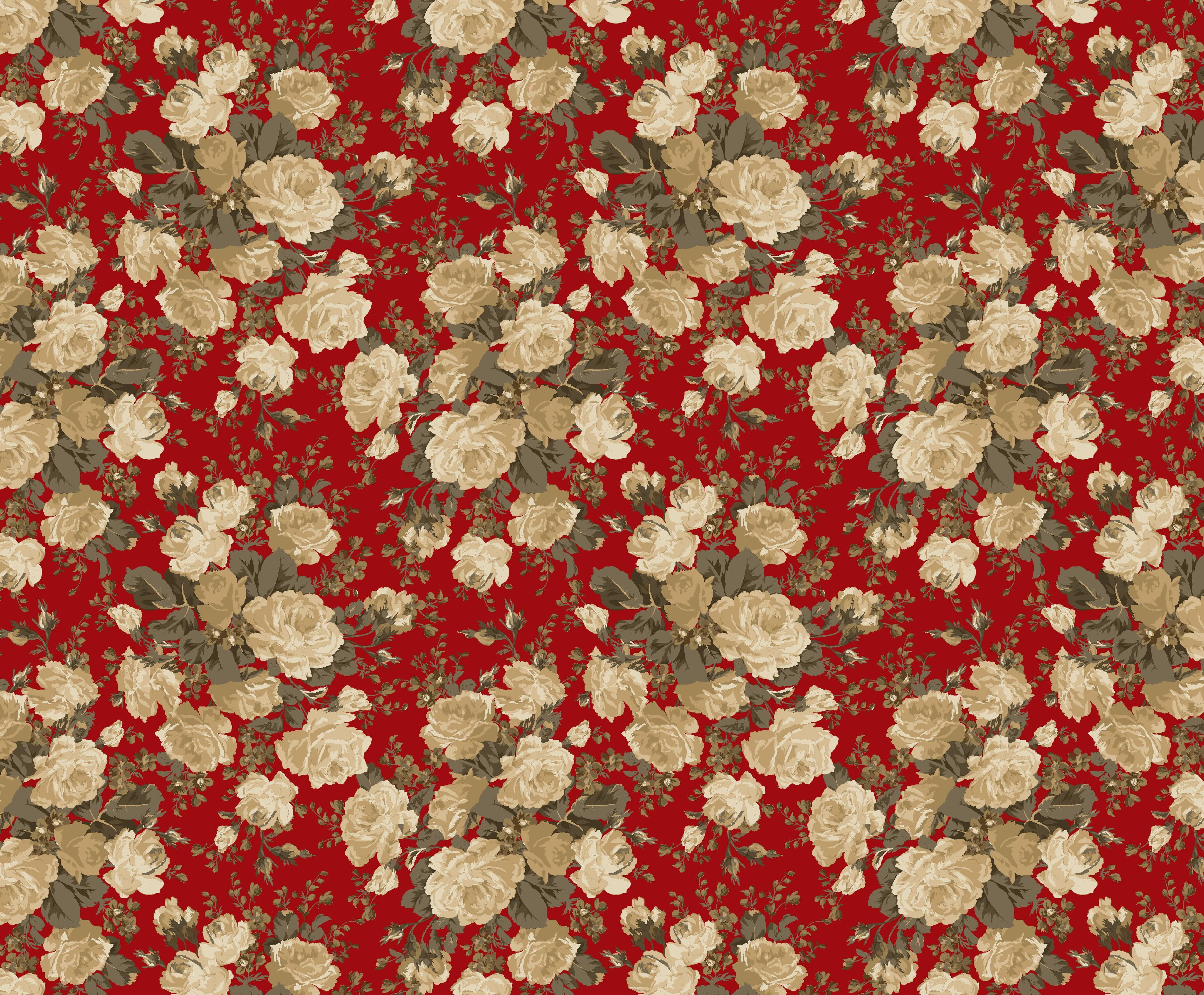 RTC Fabrics 100 Cotton 44" Width Manchestr Terrace Large Floral