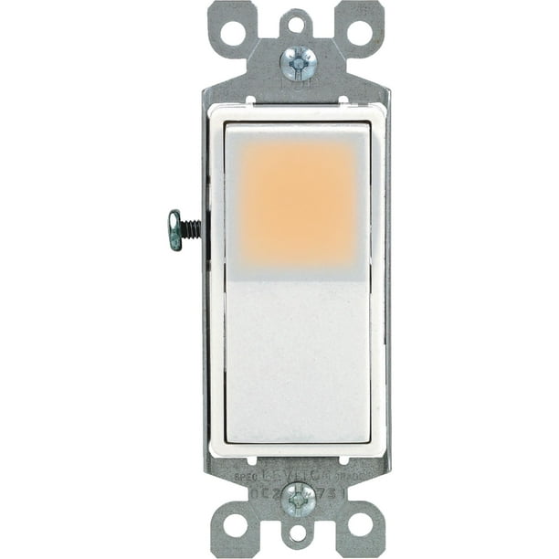 Leviton Decora Illuminated Rocker Single Pole Switch