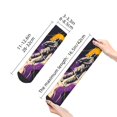 thumbnail image 4 of Fuzoiu Astronaut Floating purple Space Print Adult Socks, Crew Moisture-wicking Socks, Unisex Cushion Crew Socks,Casual Sports Ankle Socks, 4 of 7