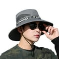 thumbnail image 2 of Sun Hat for Men/Women, Windproof Wide Brim Bucket Hat Foldable Fisherman Hat for Fishing Hiking Garden Safari Beach, 2 of 8