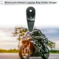 thumbnail image 3 of Gancho colgante para motocicleta tipo gota, soporte para casco, equipaje, bolsa para scooters y bicicletas, tono titanio, 1 juego, tornillo y llave, 3 of 7