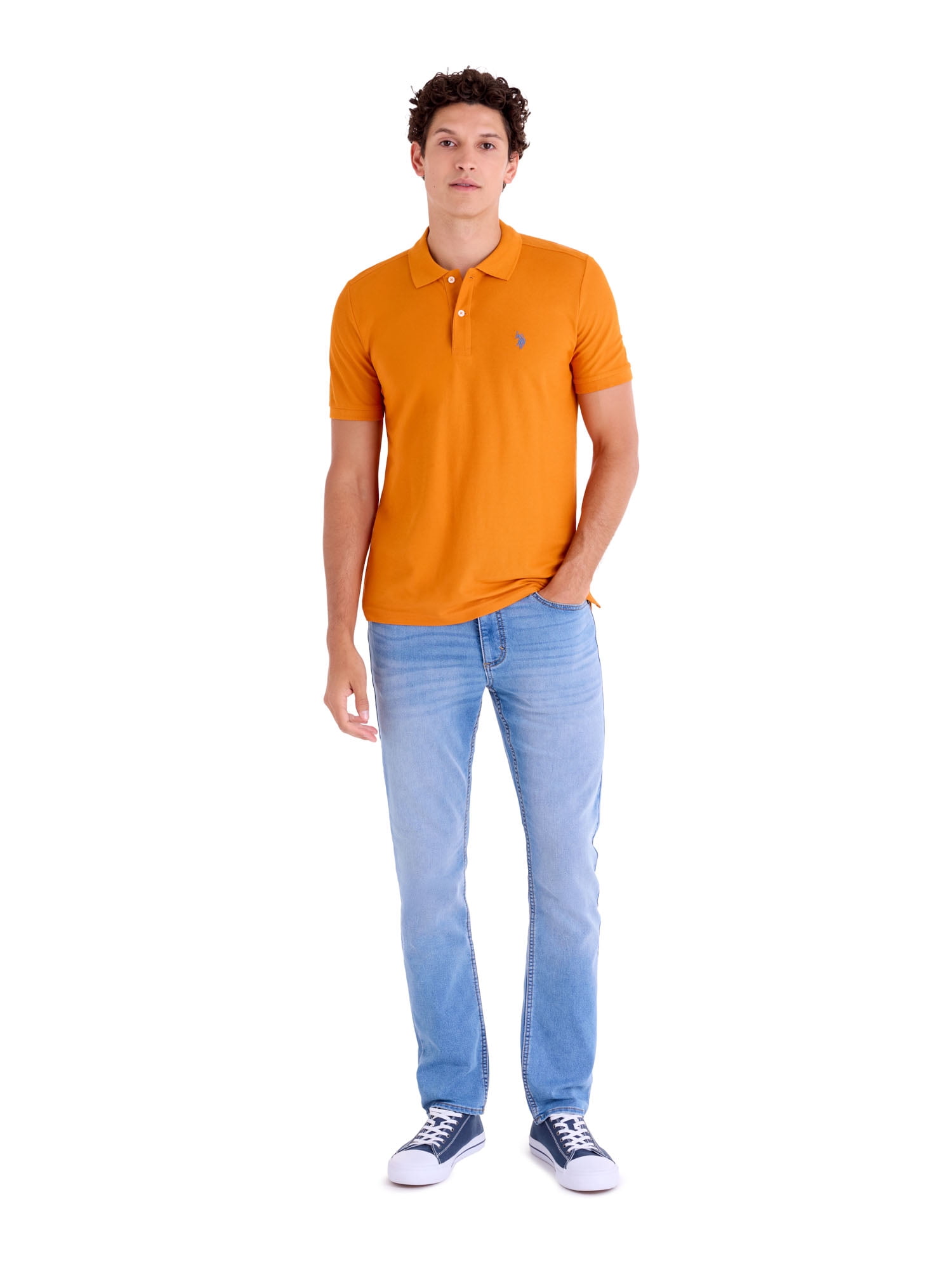 U.S. Polo Assn. Men's Performance Pique Polo Shirt