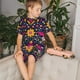 thumbnail image 4 of Fotbe Cinco De Mayo Floral Pijama Estampada de 2 Piezas para Niños – Ropa de Dormir de Manga Corta Cómoda para Niños y Niñas, Camiseta y Shorts de Algodón-4X-Large, 4 of 6