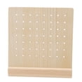 thumbnail image 4 of Wooden Earring Display, Earring Stud Display Pegboard Premium Wood Easy Assembly  For Stud 28 Pairs, 4 of 8