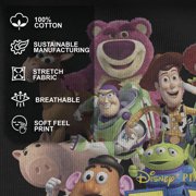 Mens Toy Story Character Logo Scene Graphic T-Shirt - Classic Fit, Comfortable Cotton,