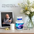 thumbnail image 4 of JAGASY Northern Lights Handmade Urn for Ashes Adult Male, Blue Urns for Human Ashes Keepsake, Starry Sky Decorative Urns for Sister, Mountain Small Cremation Urn for Brother, (3 Inch), 4 of 7