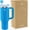 Blue, variant on 40oz Tumbler with Straw and Lid - Insulated Stainless Travel Mug with Handle - Travel Mug - Hot & Cold Drinks - Cold or Hot for 10 hours - Iced for 48 hours - 1200ml