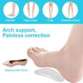 thumbnail image 6 of TELOLY 2026 New Correct Position Arch Support Shoe Insoles for Flat Feet,Clear Gel Arch Inserts for Plantar Fasciitis,Adhesive Arch Pad for Relieve Pressure and Feet Pain Arch Support Inserts Women, 6 of 7