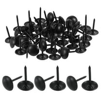 Uxcell 100 pack Upholstery Tacks, 9 x 13mm Round Head Upholstery Nails Pins Vintage Decorative Furniture Tacks for Chairs Sofas Beds DIY Project, Black