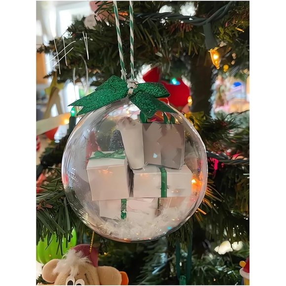 New interesting decorations, mini package Christmas decorations, Christmas mini express box decorations tree decorations (G)