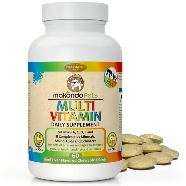 Multivitamin for Dogs and Cats Senior Dog Vitamins with Antioxidants