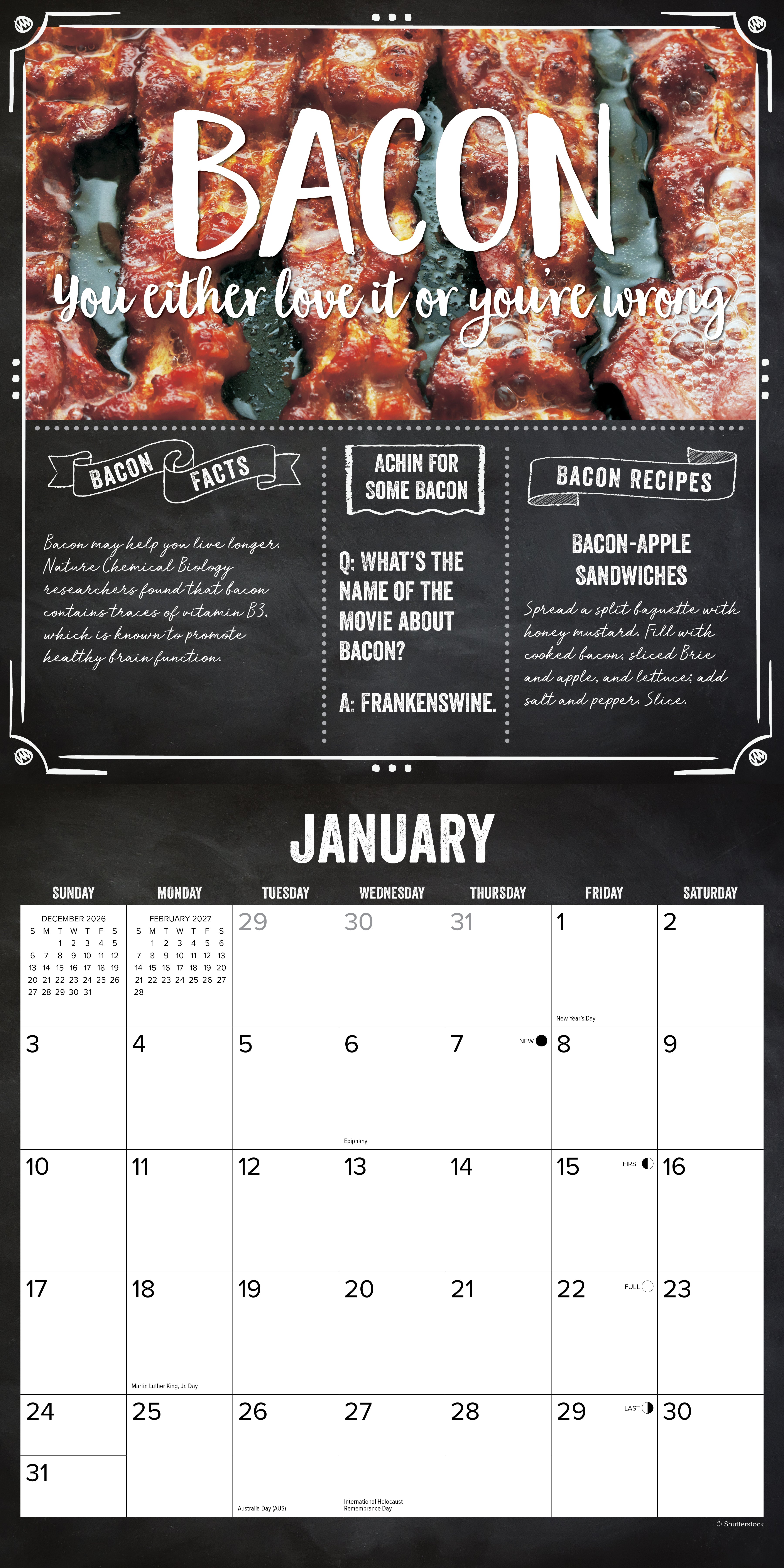 Willow Creek Press, MMMMMMMM… Bacon 2027 Wall Calendar