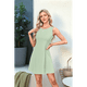 thumbnail image 5 of Vestido Mini de Fiesta con Cuello Redondo y Mangas , Verde , Talla XL, 5 of 6