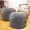 Grey, variant on 2 Pcs 20 x 15 Inch Unstuffed Pouf Cover Ottoman Foot Rest - No Filler, Faux Rabbit Fur Foot Stool Floor Bean Bag Floor Chair Storage for Living Room Bedroom Home Decor(Beige)