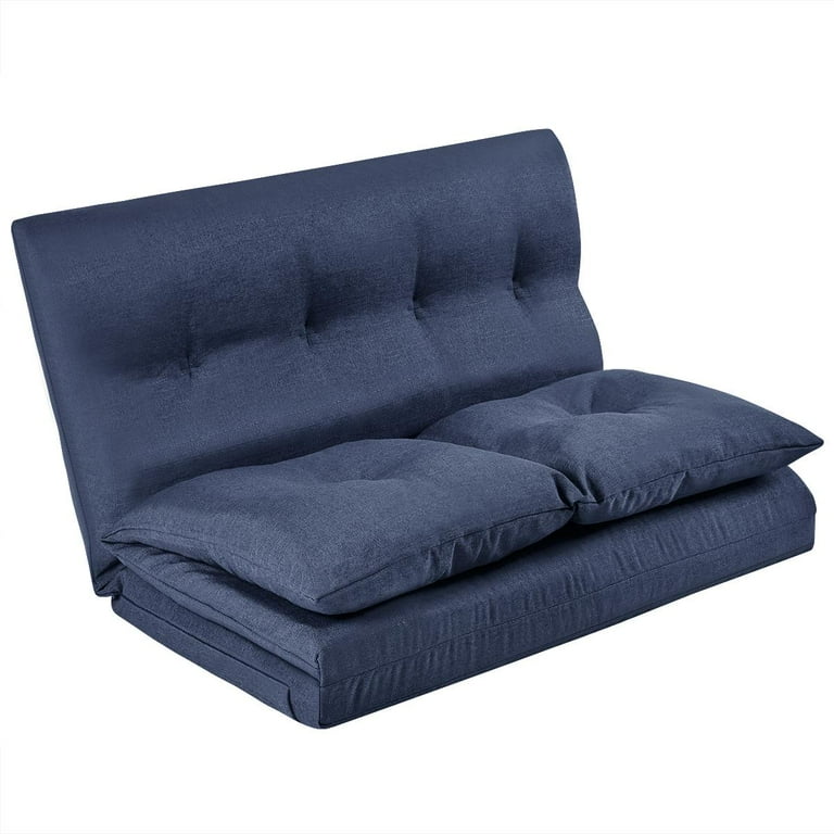 Buy Online Upholstered Replacement Futon Pad, Full-Size, Blue From Casagear