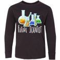 thumbnail image 3 of Inktastic Future Scientist with Beakers, Test Tubes and Formulas Long Sleeve Youth T-Shirt, 3 of 5