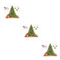 thumbnail image 1 of Bewildely Christmas PVC Wall Sticker Home Living Tree Wallpaper Room New Year Stickers Decoration Decals Xmas Supplies Door Bedroom Type1 NO1, 1 of 6