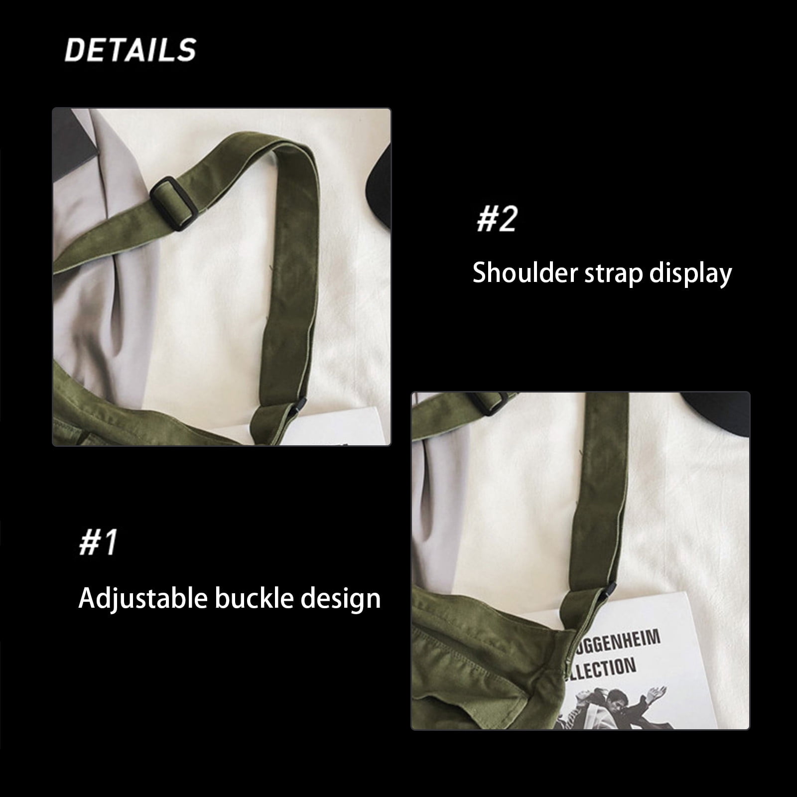 Large Crossbody Bags for Women, Black Men Sling Bag Messenger Bag, Medium Work Shoulder Purse Phone Pouch Bag Side Crossover Handbag with Adjustable Strap for Workout Running Traveling Hiking