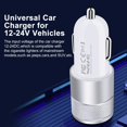 thumbnail image 6 of Car Charger,iPhone Car Charger Adapter with iPhone Charger Cable 10ft HAOANO 3.4A Dual Port USB Car Charger for iPhone Fast Charging Cable Cigarette Lighter Socket Adapter Compatible for iPhone, 6 of 7
