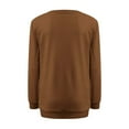 thumbnail image 1 of Workout Tops for Women with Sleeves Womens Printed Color Matching Round Neck Long Sleeved Top, 1 of 1