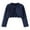 Dark Blue, variant on GigrtiJin Girls Long Sleeves Open Front Coat Infant Kids Cropped Elegant Cardigan Knit Solid Color Sweater Coat