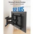 thumbnail image 2 of HOMOUNT Ultra Slim TV Mount for Most 37-90 inch TVs, Full Motion TV Wall Mount Swivel and Tilt, Wall Mount Bracket Max VESA 600x400mm, up to 132 lbs, 2 of 9