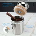 thumbnail image 4 of Easyworkz Manual Coffee Grinder with Airtight Canister, Adjustable Setting, Stainless Steel Burr Bean Mill Tool, 4 of 8