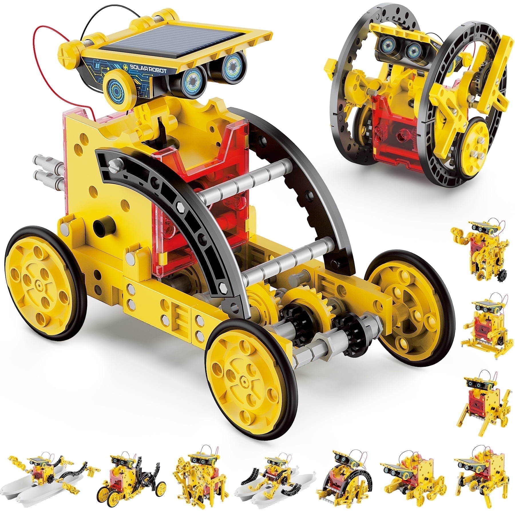 HopeRock Solar Robots Kit STEM Toys for Kids, Science Kit for Kids, 12 in 1 Beginner Building Toys for Boys 8 to 12, Christmas Birthday Gifts.