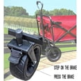 thumbnail image 4 of Folding Wagon Cart, 350lbs Large Capacity Extender Heavy Duty Portable Wagon Cart with Opened Tailgate,Utility Cart with All-Terrain Wheels for Grocery,Garden, Beach,Shopping, Camping, Outdoor, 4 of 5