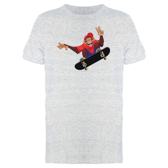 Funny Monkey On A Skateboard Tee Men's -Image by Shutterstock