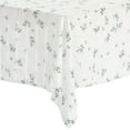 thumbnail image 4 of Mantel rectangular floral REGALWOVEN de algodón y lino, color blanco lila 55"x55", 4 of 5