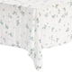 thumbnail image 4 of Mantel rectangular floral REGALWOVEN de algodón y lino, color blanco lila 55"x55", 4 of 5