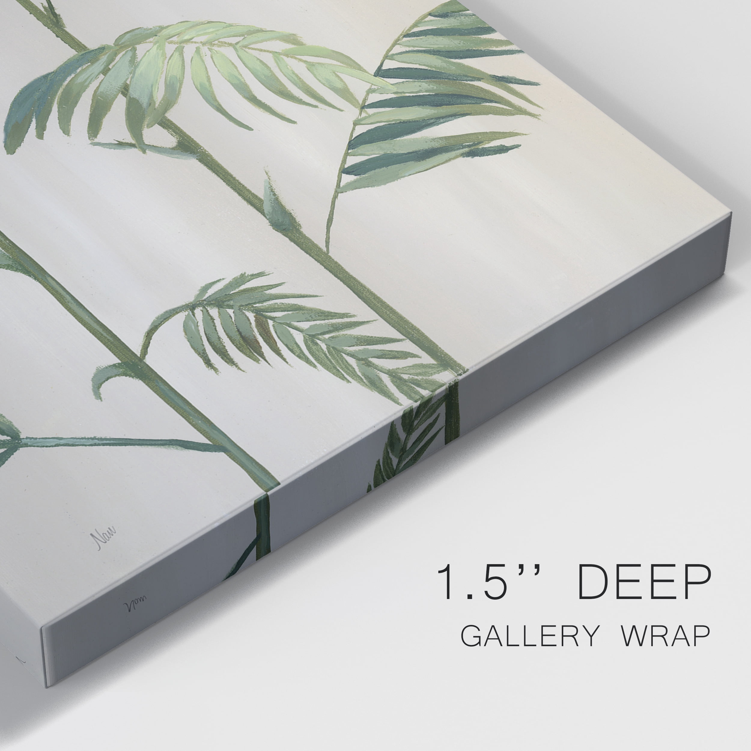 Modern Fronds I Premium Gallery Wrapped Canvas - Ready to Hang - 12 x 18