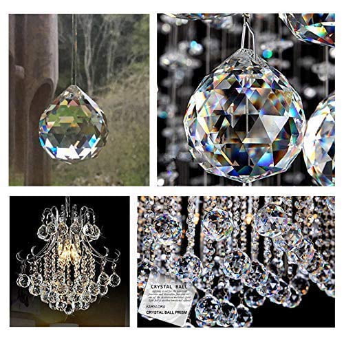 Details about  / Rainbow Crystal Glass Pendant Prisms Suncatcher Chandelier Hanging Hot T2U2