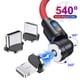 thumbnail image 2 of Lovebay-Cable magnético giratorio de 540 grados, Cable de teléfono Micro USB tipo C para iPhone 12 11 Pro, Samsung, Xiaomi, Cable USB Tan Jianjun unisex, 2 of 2