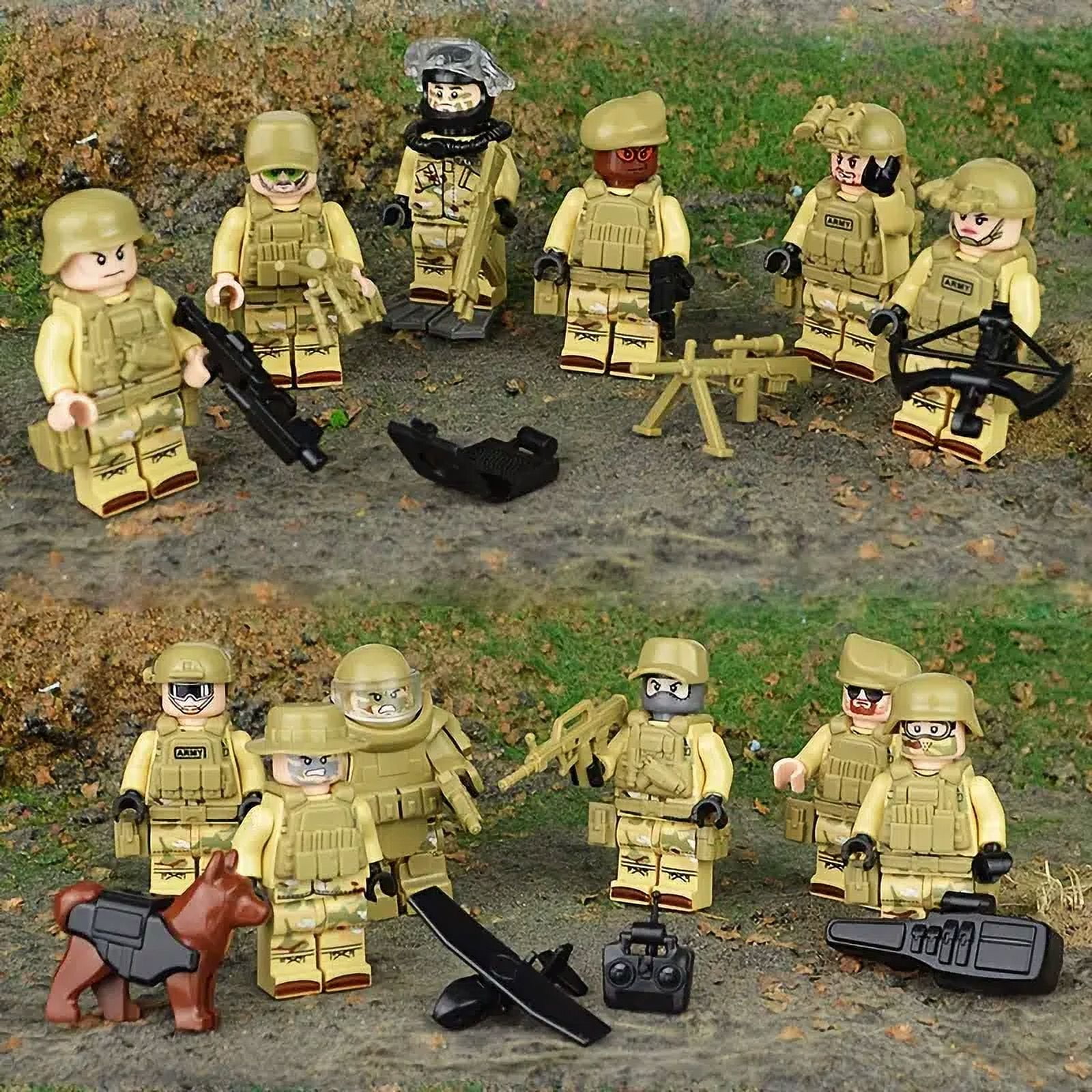 12PCS US Navy Seals Minifigures Building Block Special Forces